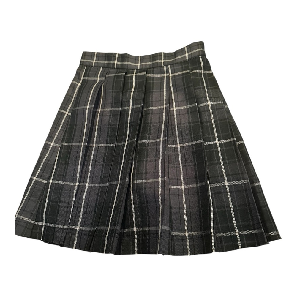 Dolls Kill Current Mood NWT Black and White Plaid A-Line Skirt